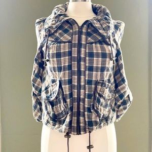 MISS SELFRIDGE plaid flannel jacket Sz M | US 8 | UK 10